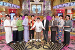 SixTONESとゲストの唐沢寿明、タイムマシーン3号。©日本テレビ
