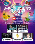 アメリカ・ロサンゼルスで開催される「Anime Expo 2026」にて行われる「J-POP SOUND CAPSULE」の告知ビジュアル。