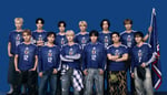 JO1とINIのメンバー12名によるスペシャルユニット・JI BLUE。©LAPONE ENTERTAINMENT