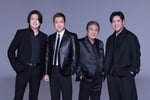 木村家。左から木村竜蔵、山川豊、鳥羽一郎、木村徹二。