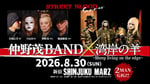 「STREET BLOOD 仲野茂バンド×湾岸の羊～Sheep living on the edge～」キービジュアル