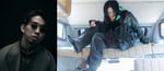 6月9日放送の「SPARK」に出演する新井和輝（King Gnu）とAyase（YOASOBI）。