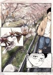amazarashi「クラウン新車で買ってあげる」のジャケットに使用されたイラストの原画。