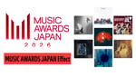 「MUSIC AWARDS JAPAN 2026」ロゴと受賞作品の一部。