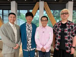左から長田庄平（チョコレートプラネット）、向井慧（パンサー）、さだまさし、箭内道彦。©フジテレビ