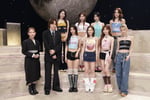 左から畑芽育、菊池風磨（timelesz）、NiziU。