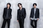 WANDS。左から木村真也（Key）、上原大史（Vo）、柴崎浩（G）。