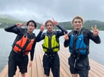 左から橋本将生、猪俣周杜、篠塚大輝。