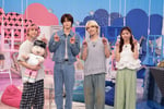 「サクサクヒムヒム ☆推しの降る夜☆」8月8日放送回の出演者。左から佐久間大介（Snow Man）、K（&TEAM）、GENTA YAMAGUCHI、槙田紗子。©日本テレビ