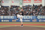 セレモニアルピッチに登板した後藤真希。