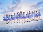 日向坂46。左から6番目が正源司陽子。
