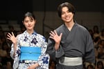 原菜乃華と重岡大毅。