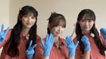 「AKB掃除部！」より。左から長友彩海、武藤小麟、山内瑞葵。©BSテレ東