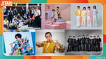 9月10日放送の「STAR」出演者。上段左よりINI、King & Prince、モナキ、中島健人、ピコ太郎、Snow Man。©フジテレビ