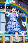 森本茉莉。2024年8月に開催された「TOKYO IDOL FESTIVAL 2024」での日向坂46のステージより。