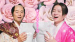 桑田真澄と菊池風磨（timelesz）。「ボールド ジェルボール4D」の新テレビCM「ボールド 洗濯大名 超いいとこ鳥 近日発売」編より。