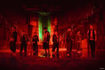 福澤侑（ZIPANG OPERA）、spi（ZIPANG OPERA）、YUKI（MADKID）、Daiki、AKIRA TAKANO、阿部顕嵐、皇希、青海伶の8人からなるアーティスト集団・XAOSX。©XAOSX