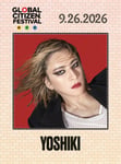 「2026 Global Citizen Festival」に出演することが決まったYOSHIKI。