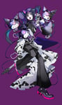AdoとKUROMIのコラボアーティスト写真。