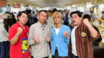 気合い十分のタカアンドトシ、髙橋海人（King & Prince）、富澤たけし（サンドウィッチマン）。©テレビ朝日
