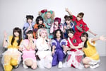ゆるめるモ！現メンバーと卒業メンバー。（Photo by ike）