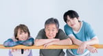 左から紫吹淳、風間杜夫、吉田仁人（M!LK）。