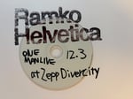 「lilbesh ramko “Ramko Helvetica”」フライヤー
