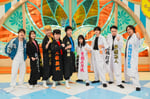 「テレビ×ミセス」10月12日放送回の出演者。特攻服姿で気合い十分。©TBS