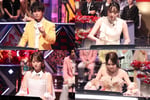 アイドルチーム。上段左からじん（モナキ）、松井咲子。下段左から兵頭葵（STU48）、杏実（CiON）。