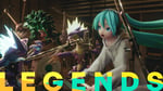 「ポケモン feat. 初音ミク Project VOLTAGE High↑」の新曲「LEGENDS」のサムネイル。