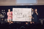 ヤバイTシャツ屋さんによる“土地説明”のコーナー。（Photo by toya）